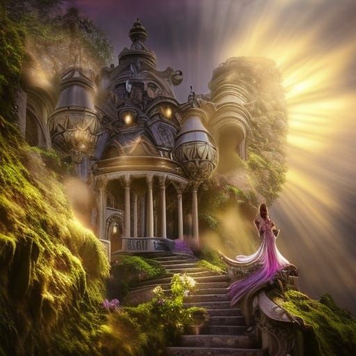 House of fairies AI Generated Artwork NightCafe Creator