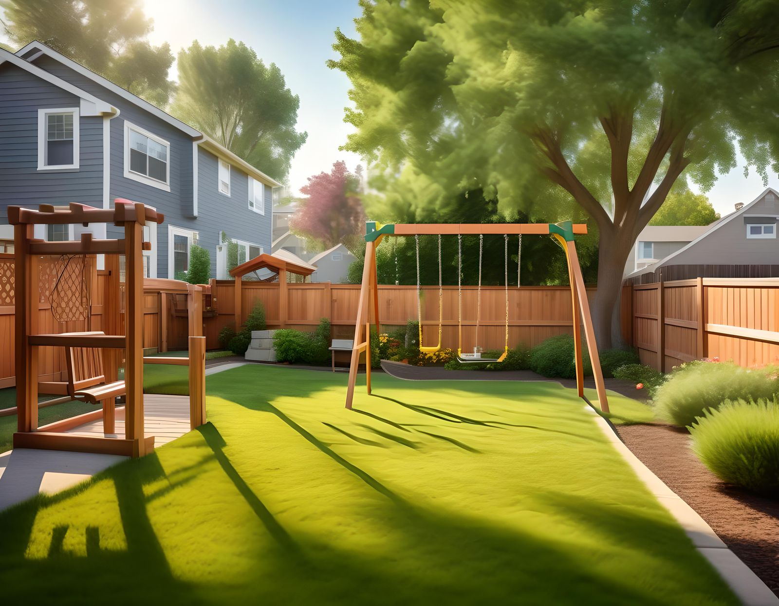 Suburban Back Yard