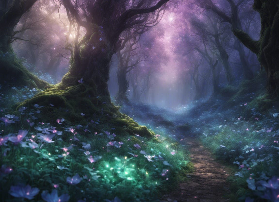 Enchanted forest - AI Generated Artwork - NightCafe Creator