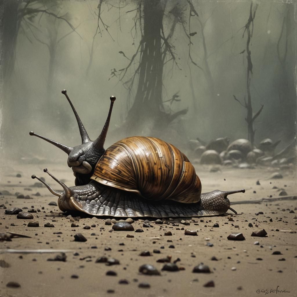 fast snail - AI Generated Artwork - NightCafe Creator