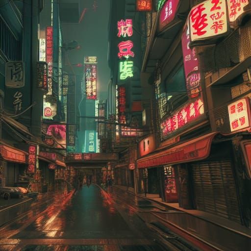 cyberpunk japan - AI Generated Artwork - NightCafe Creator