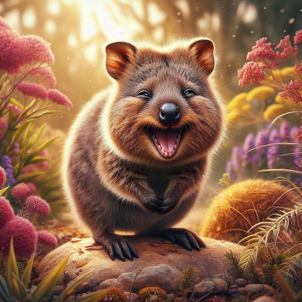 Quokka laughing!