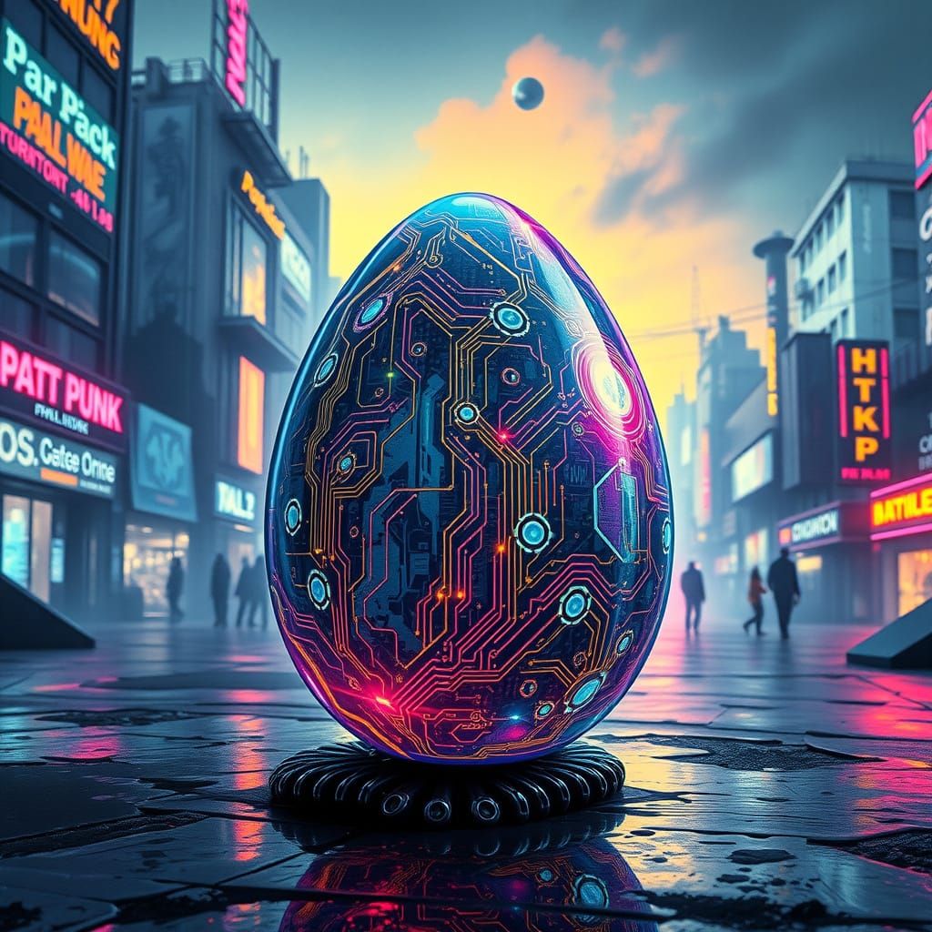 Cyber egg  by @ZombiGurl