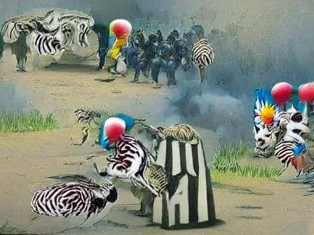 Clowns vs zebras