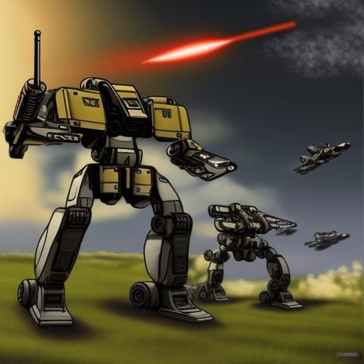 Battletech Mech light fast , missles - AI Generated Artwork - NightCafe ...