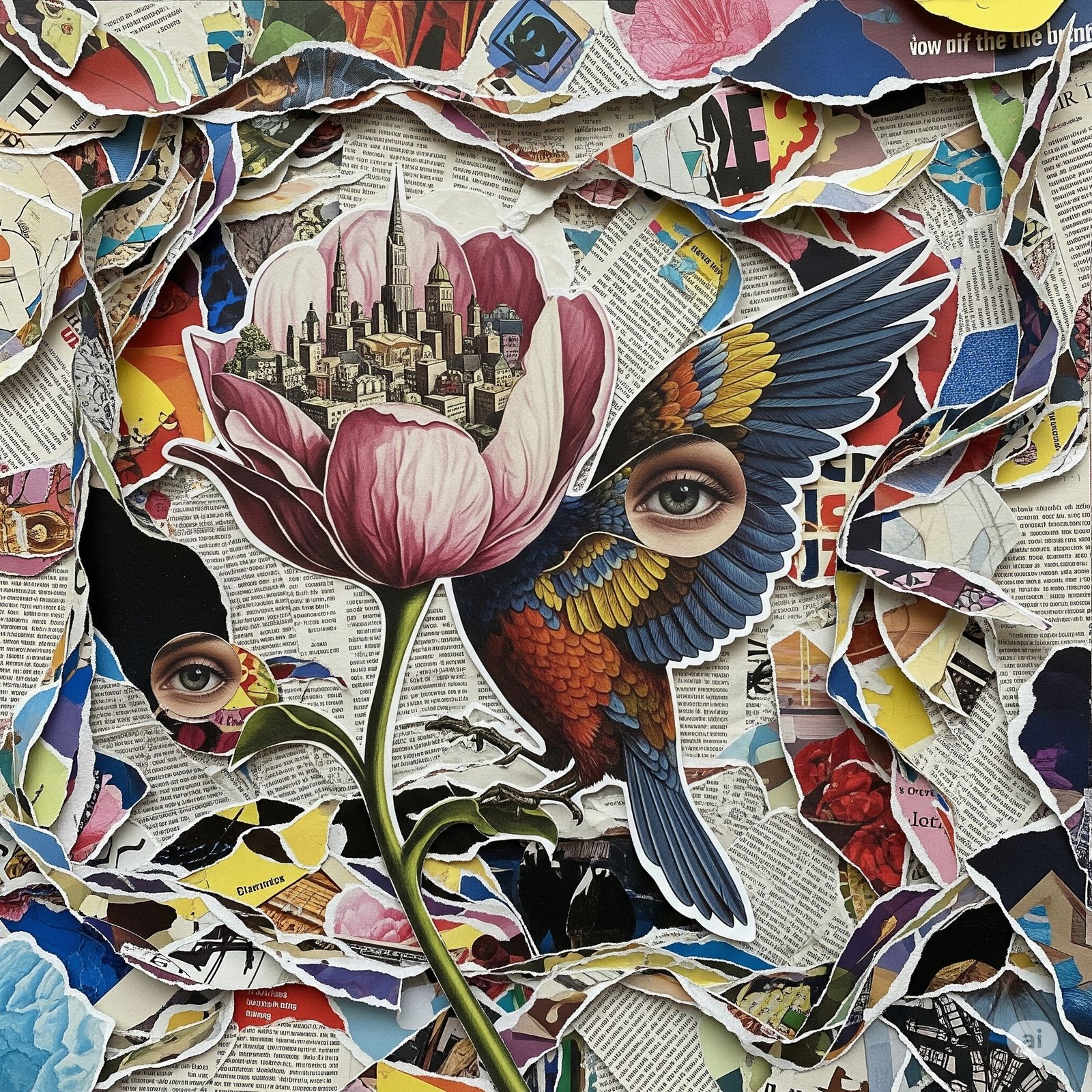 Paper collage
