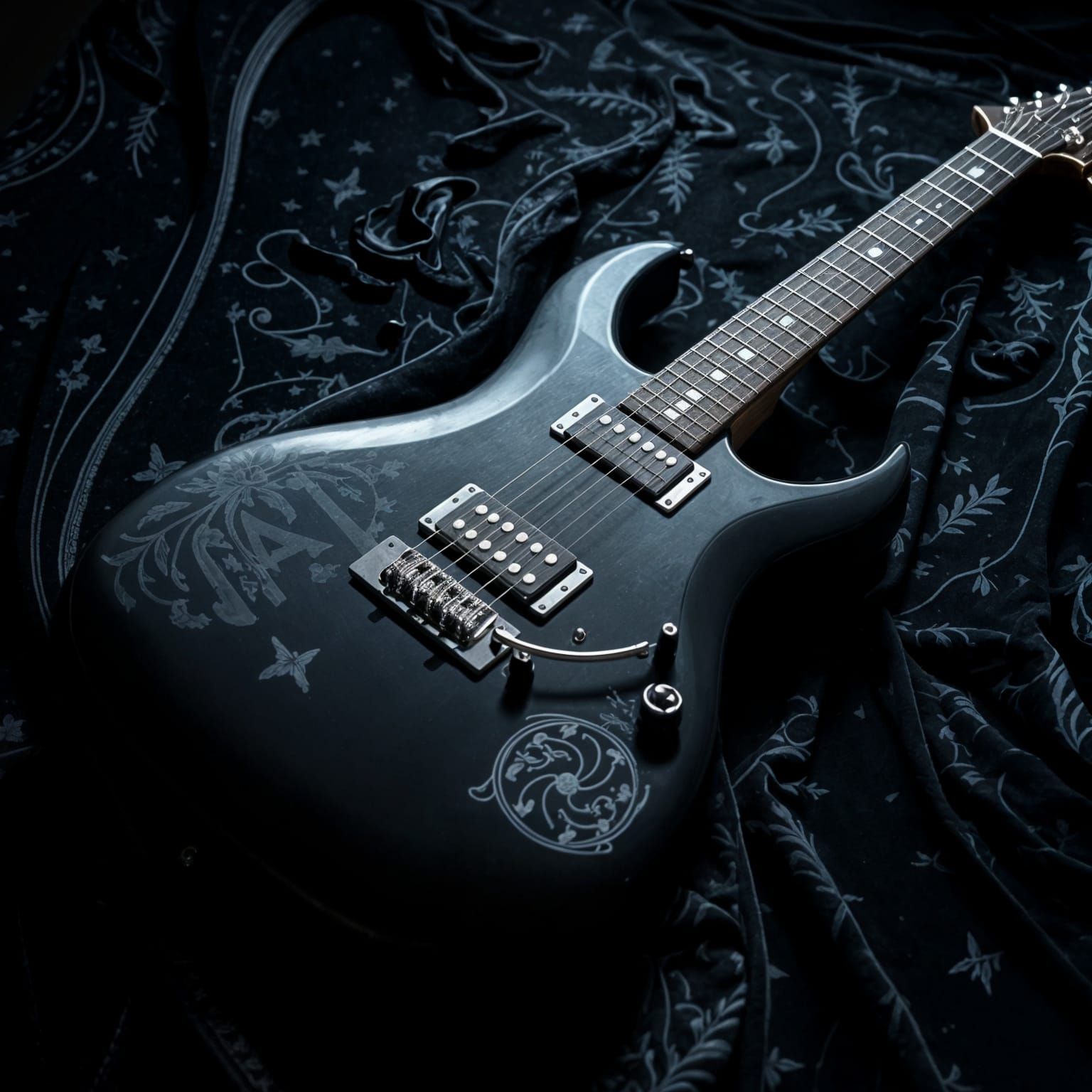 Black Guitar  by @Stefano