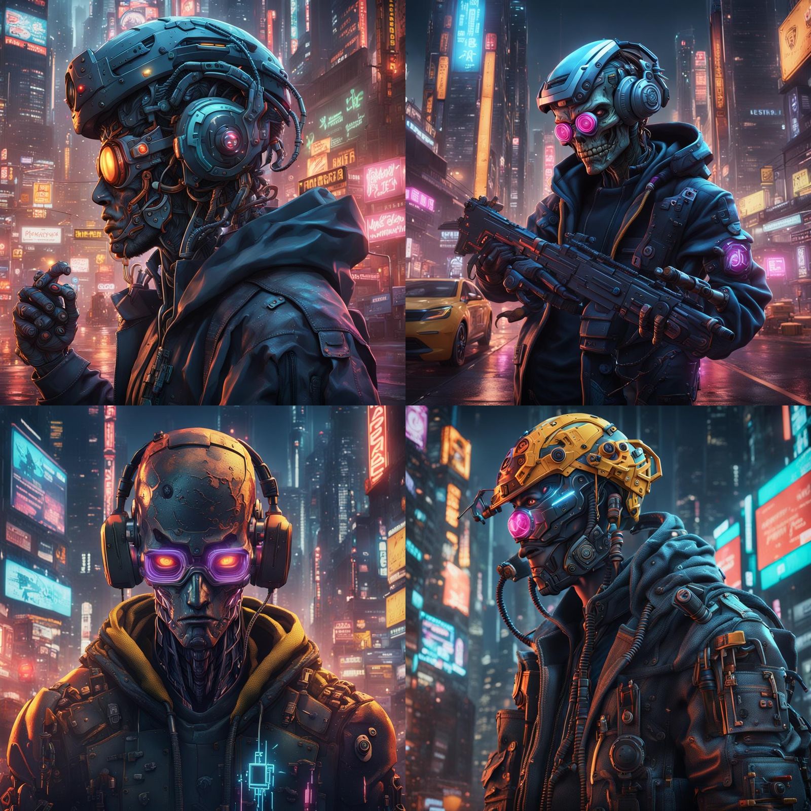(Anime) (Cyberpunk) hacker is jacked in frying corpo heads