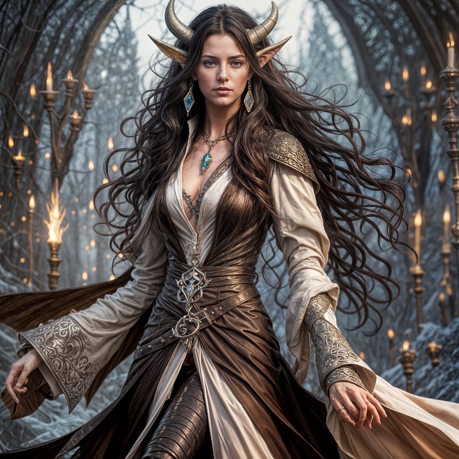 <lora:Lunianya:1.0> <lora:Mystical Fantasy:1.0> stubby tiny small white horn