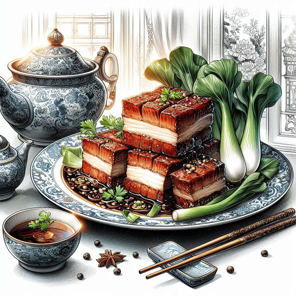 Dong Pou Rou, Red Braised Pork Belly