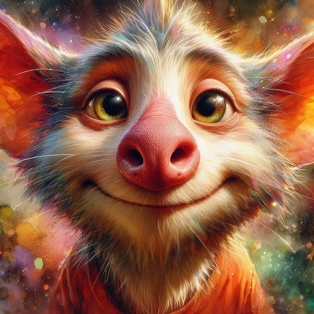 adorable fairy-tale fantasy creature portrait..