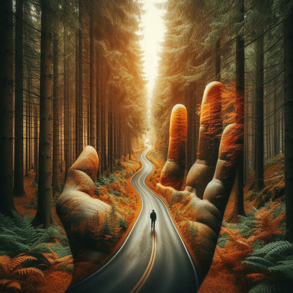 Journey in Hand: An Autumnal Road