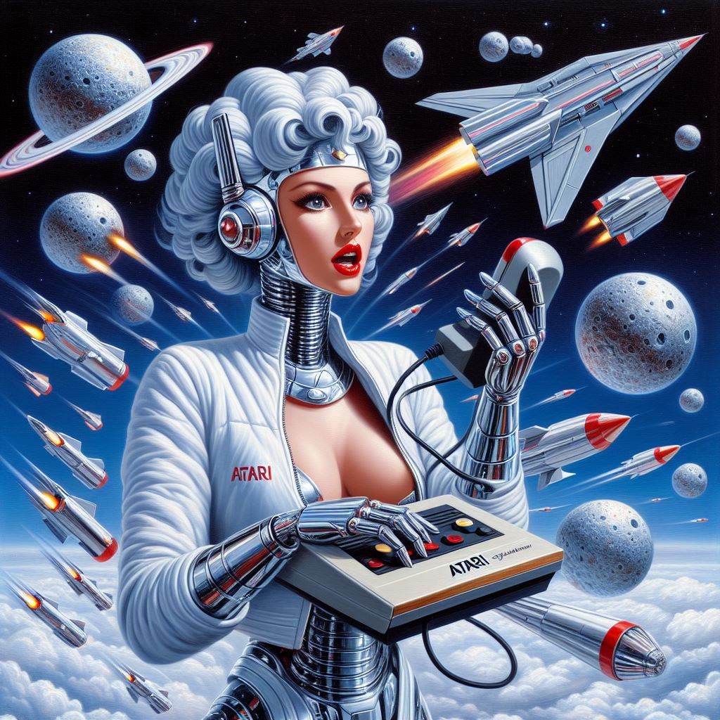 hajime sorayama retro 80s sci-fi futurism cyberpunk space ro...