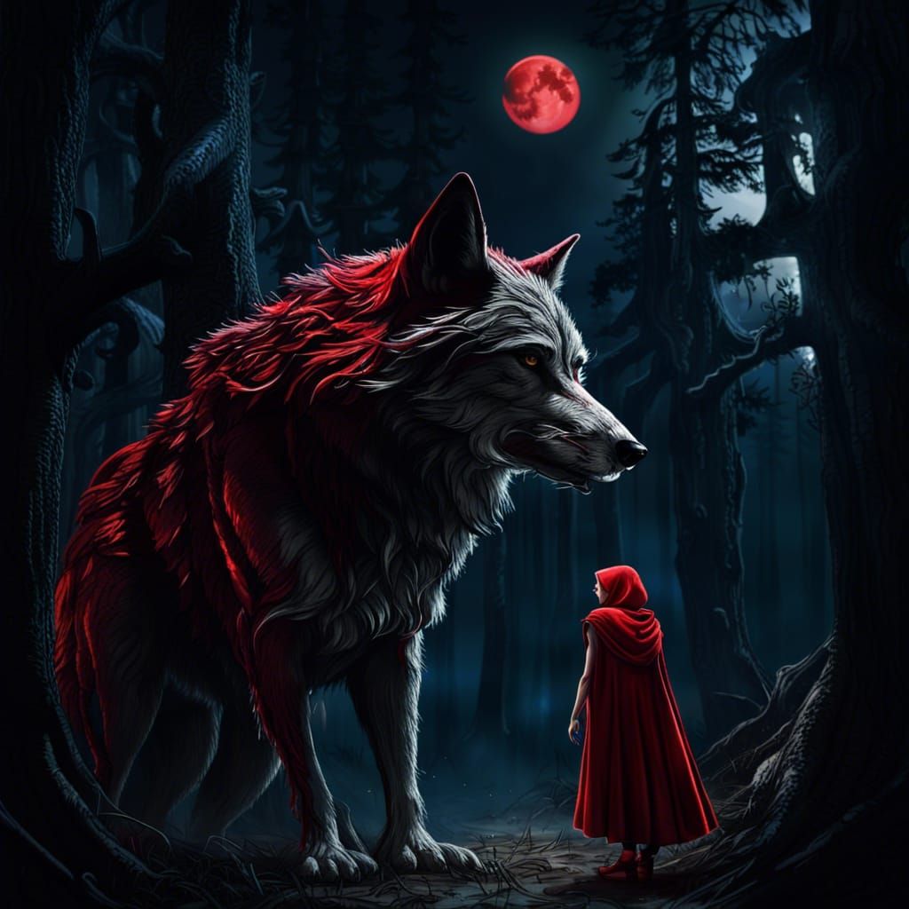 The big bad wolf - AI Generated Artwork - NightCafe Creator