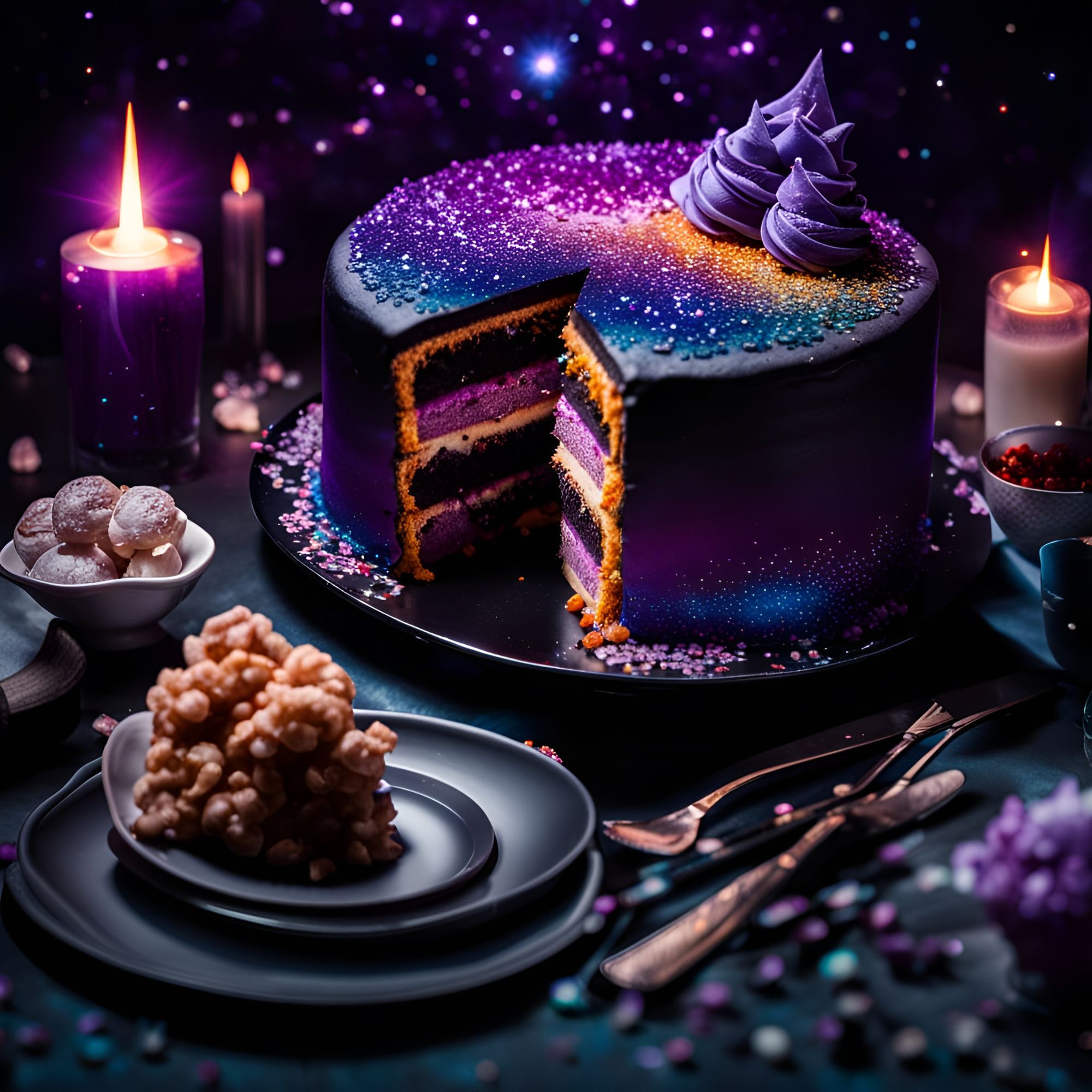 Purple Ombre Cake | thecraftycreek