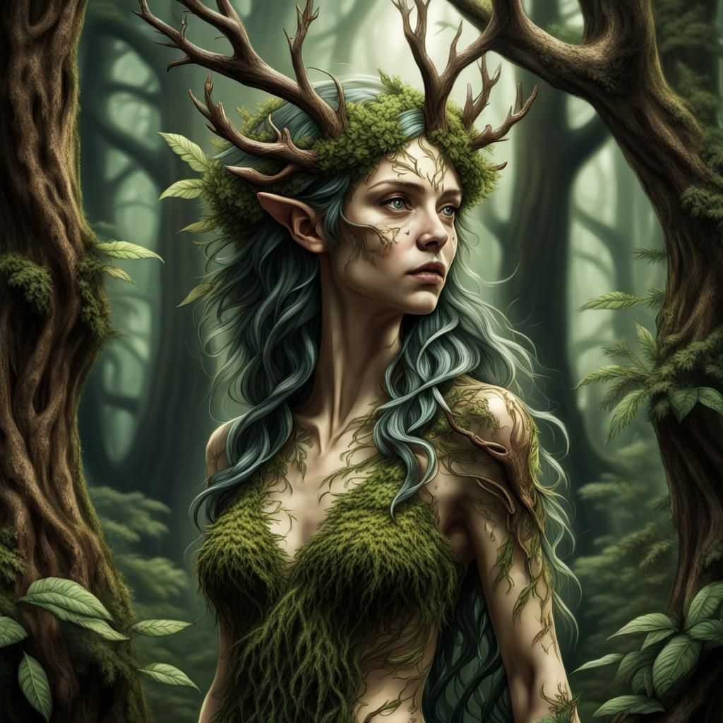 Forest Dryad  by @Tony Ryaki