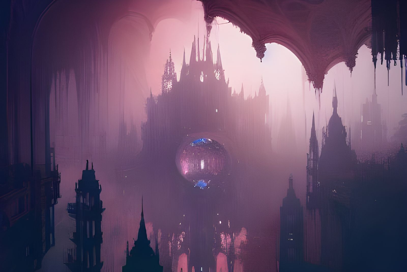 Eternal City of Night - AI Generated Artwork - NightCafe Creator