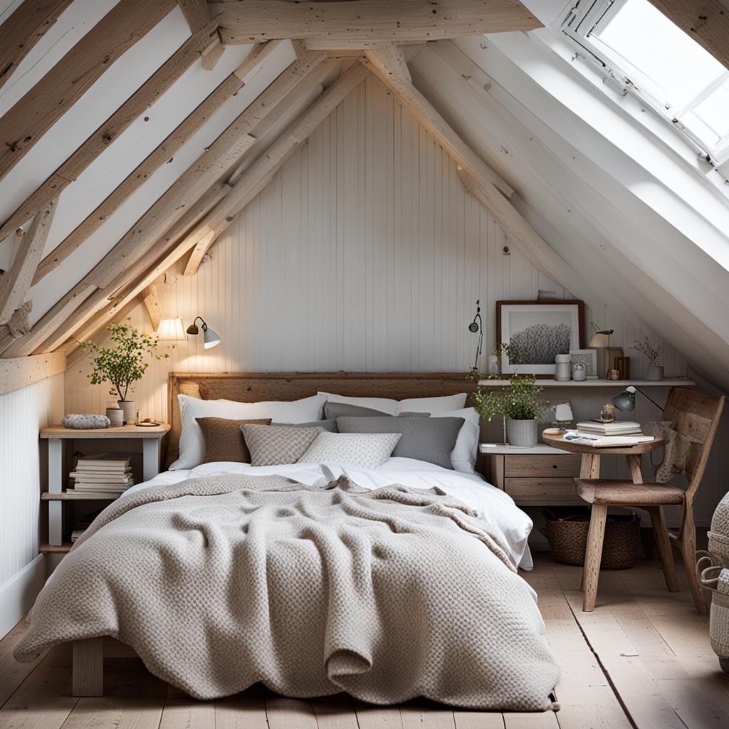 COZY ATTIC SPACE AI Generated Artwork NightCafe Creator