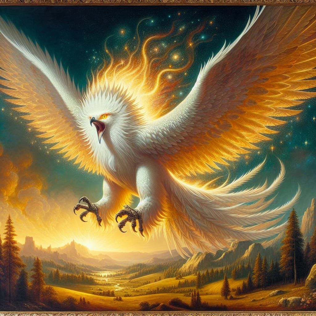 Bird of the Morning Sun  by @Draconis Rex