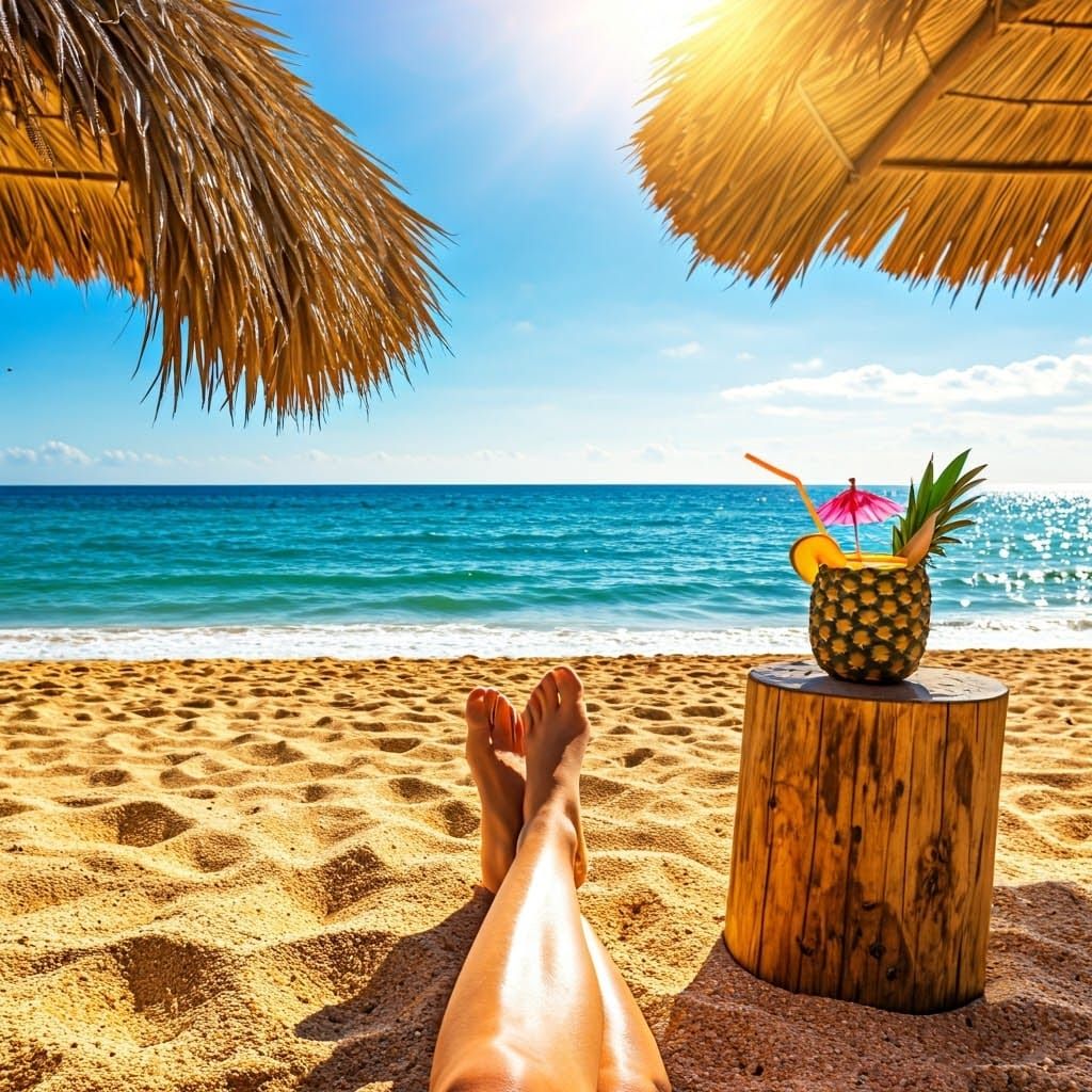 Beach holiday  by @Lilsilverfish