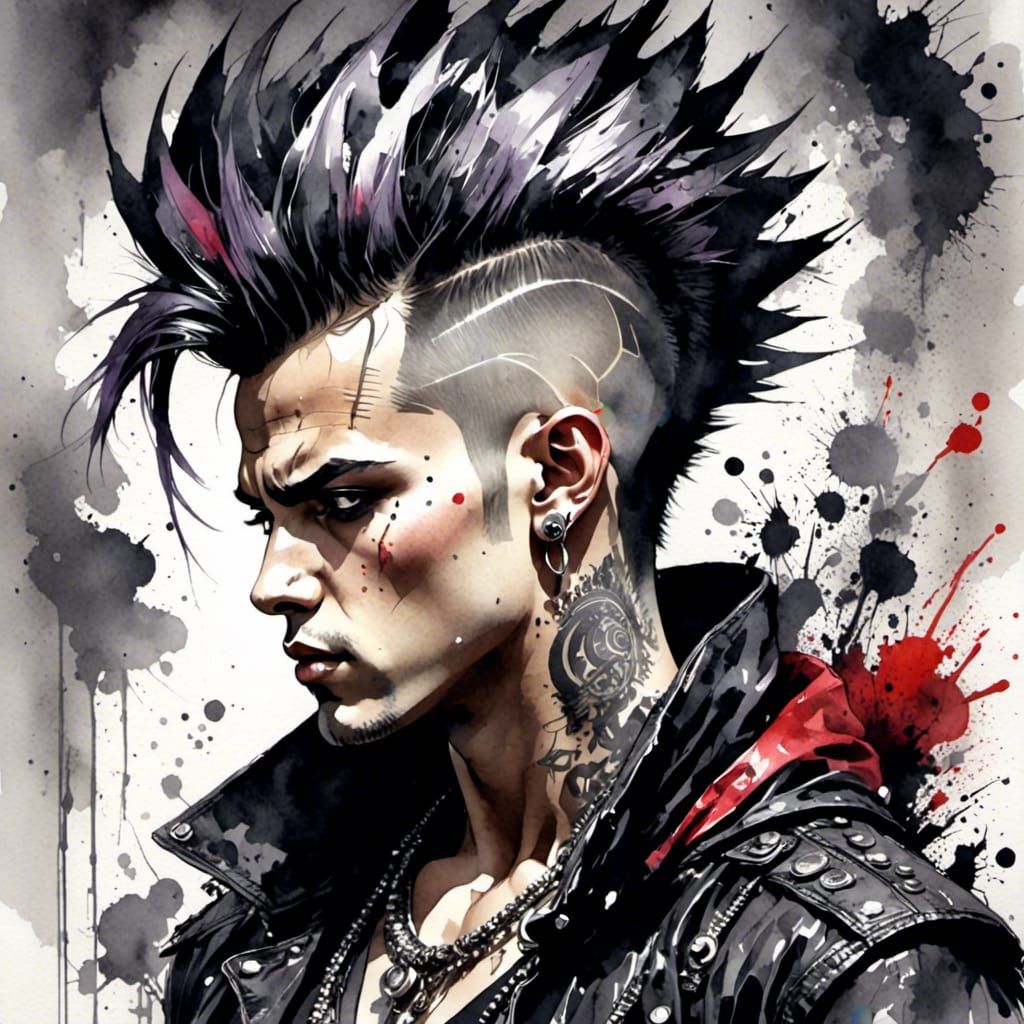 <lora:MoreHawks:1.0> Watercolour