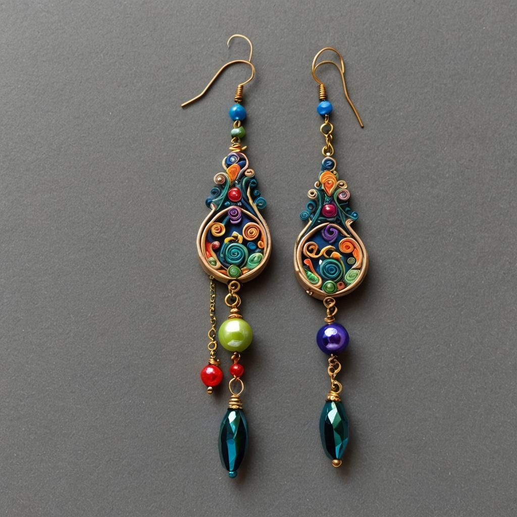 Colorful Beaded Earrings