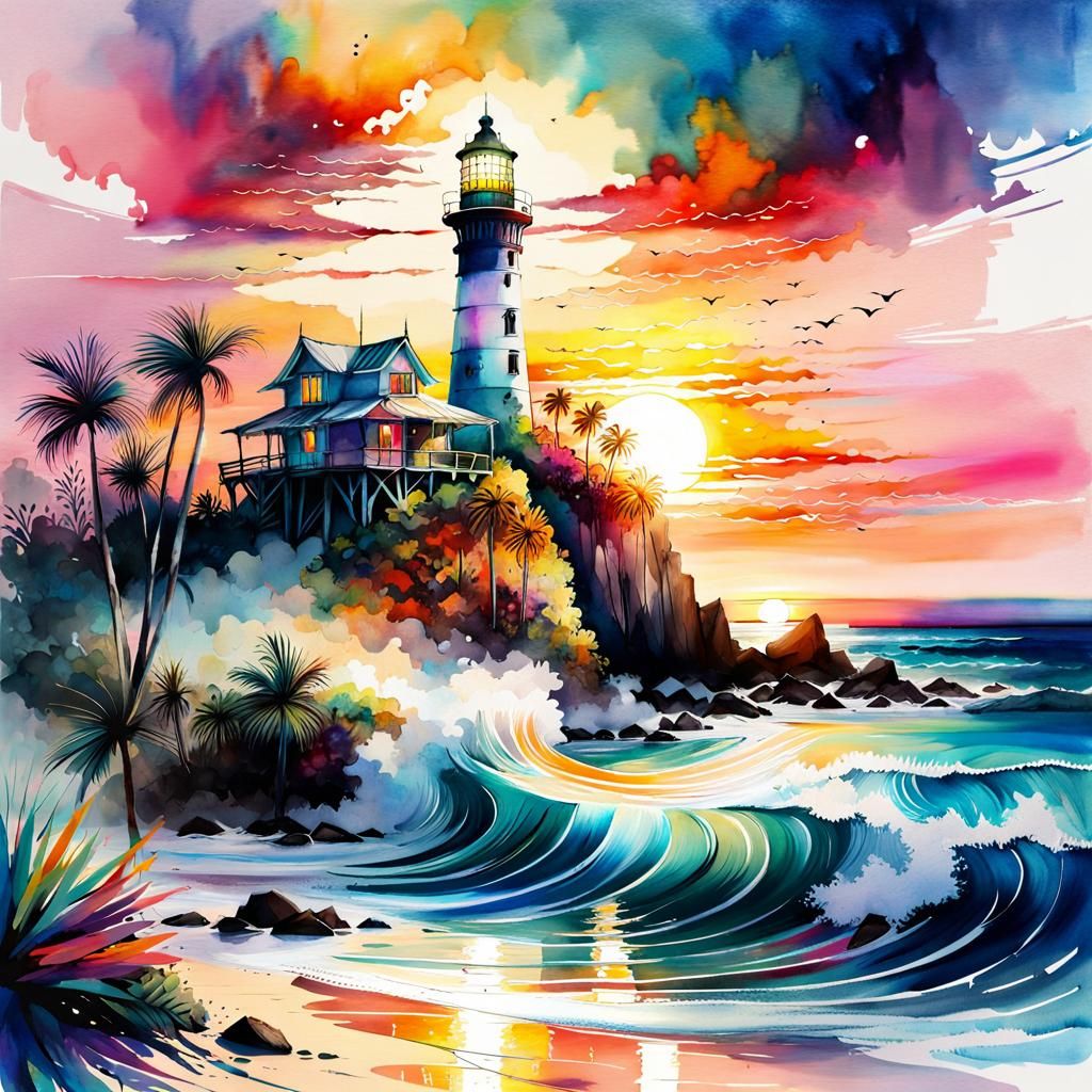 Sunset's Magical Embrace  by @Sharonjoy