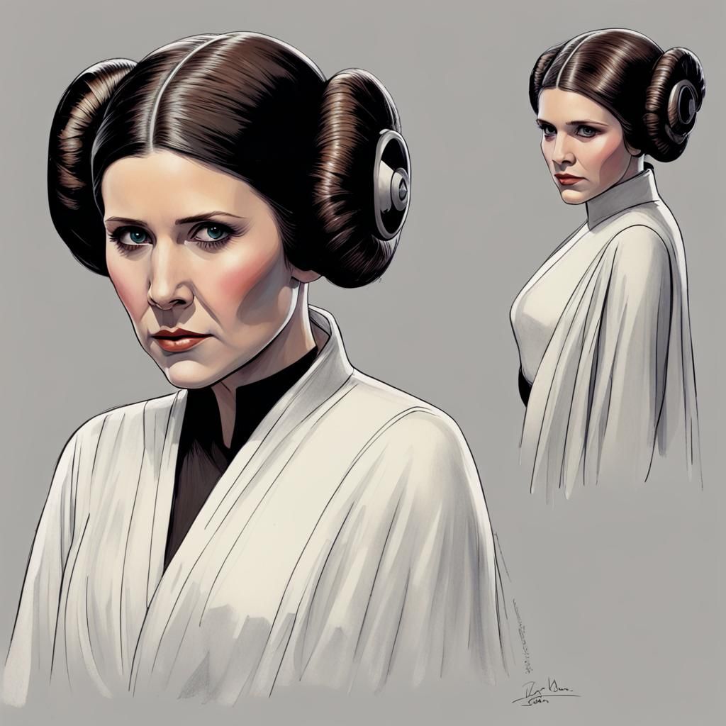 princess leia concept art