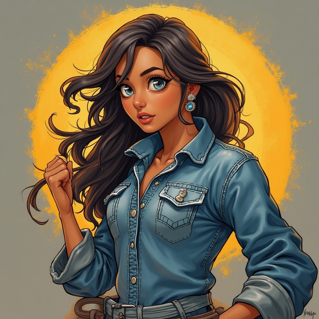 Sensual Woman in Passionate Moment