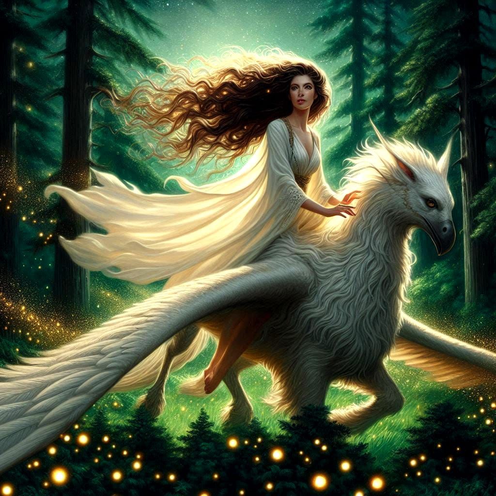 The girl and her Hippogriff