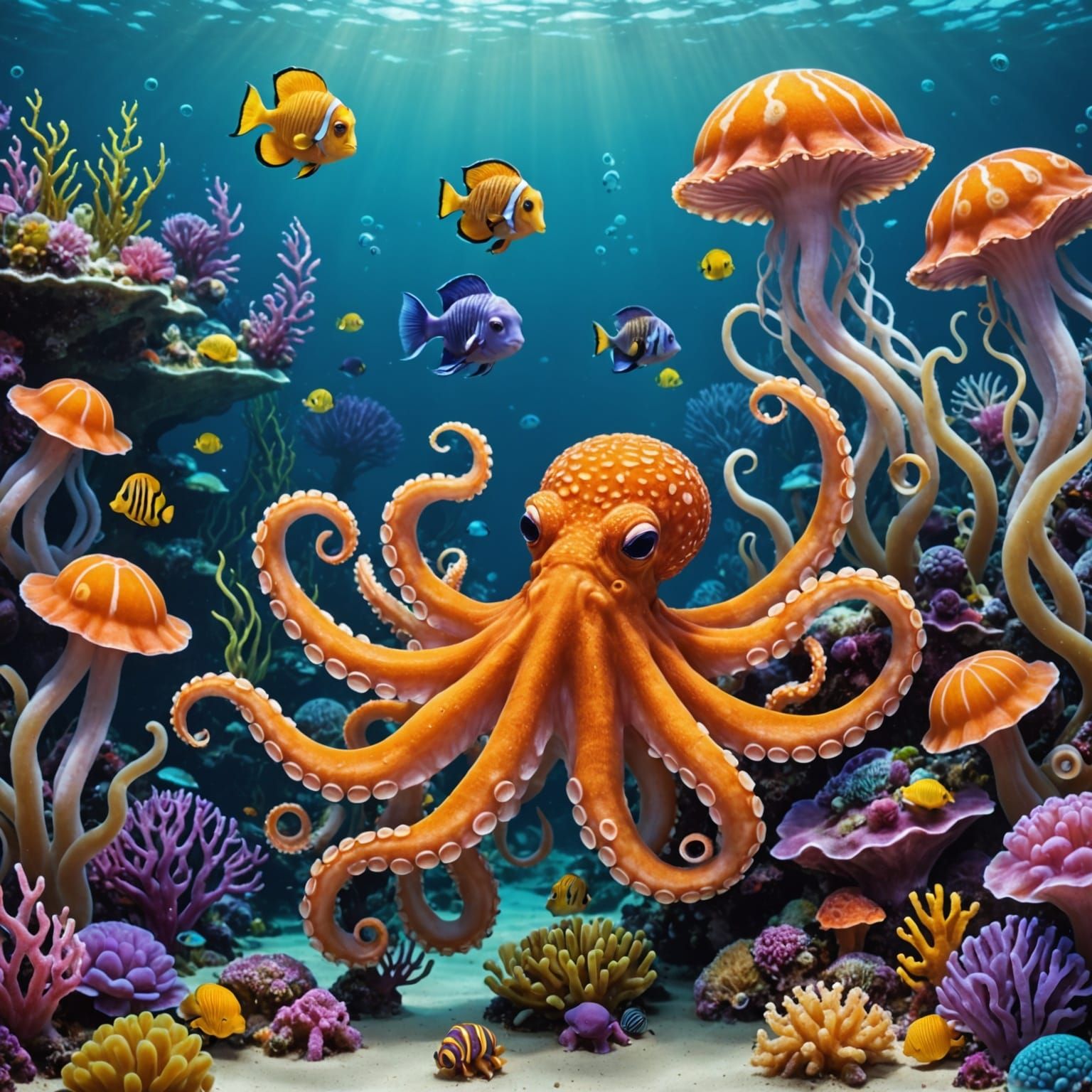 Octopuses Garden under the sea   by @Bobbles52