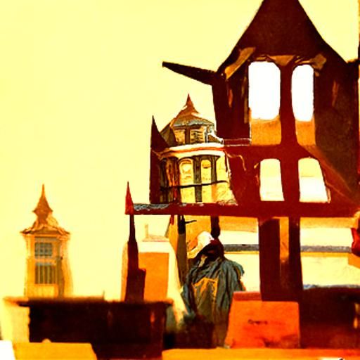 a new prison detailed painting horror low poly Behance HD Ko...