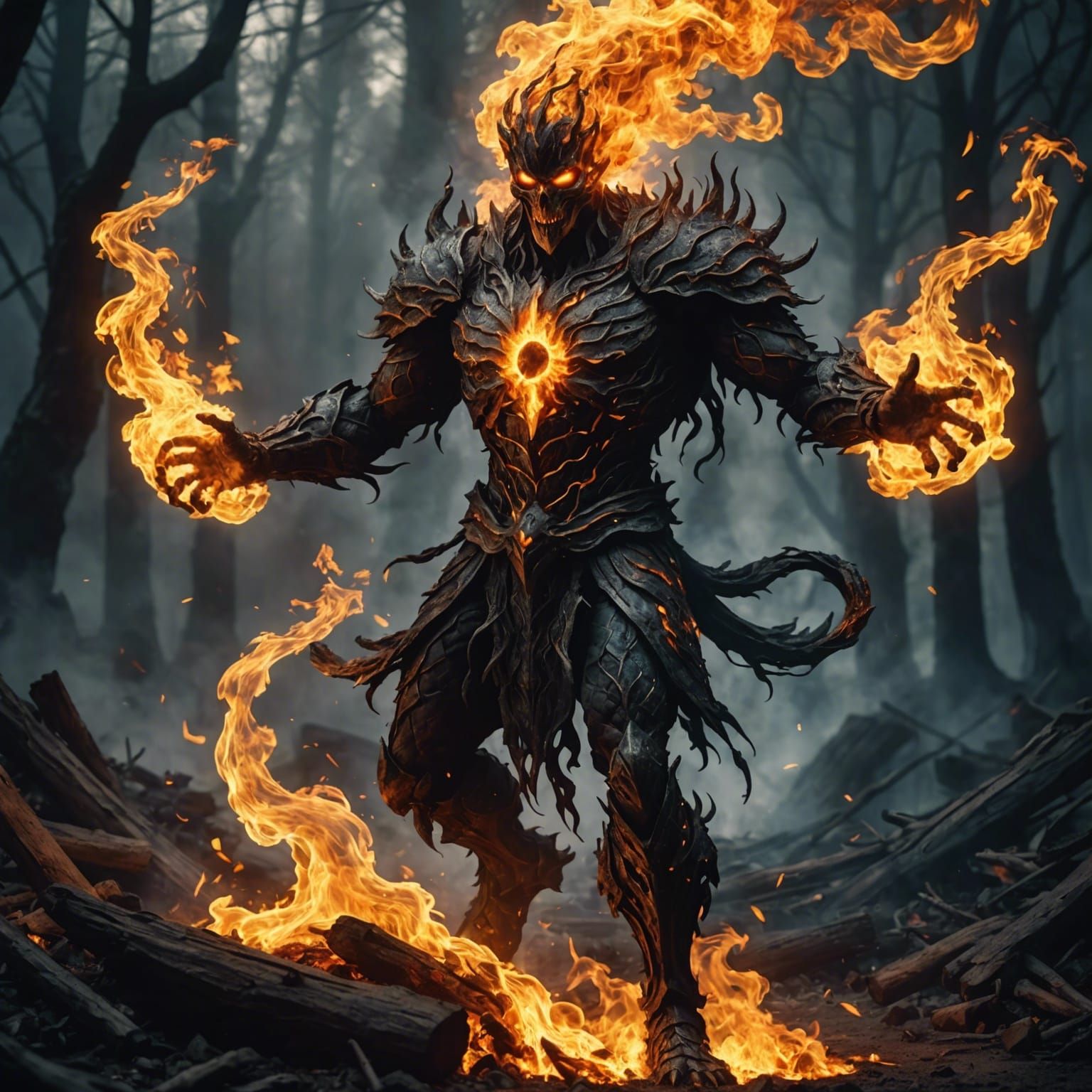 Pyromancer. - AI Generated Artwork - NightCafe Creator