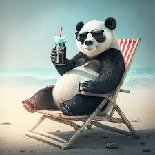 what the panda doin' there?