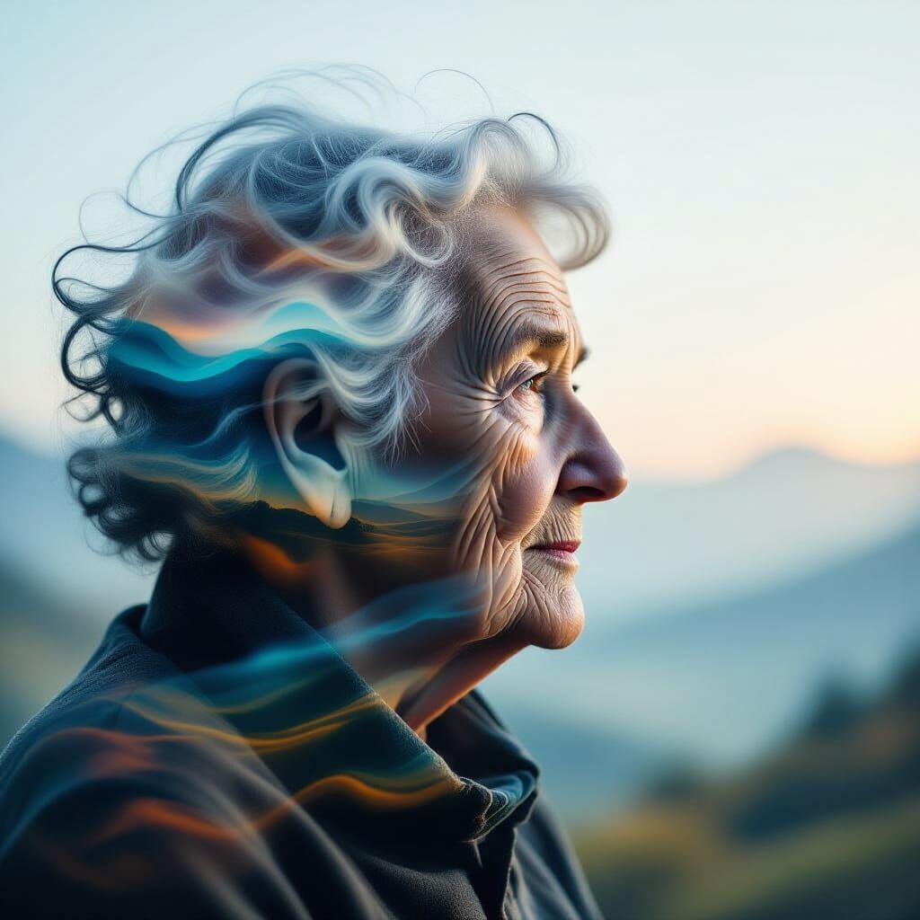 It makes me very sad to see my mother with her Alzheimer's... ("When memories fade away... ")  by @Delsy Selena