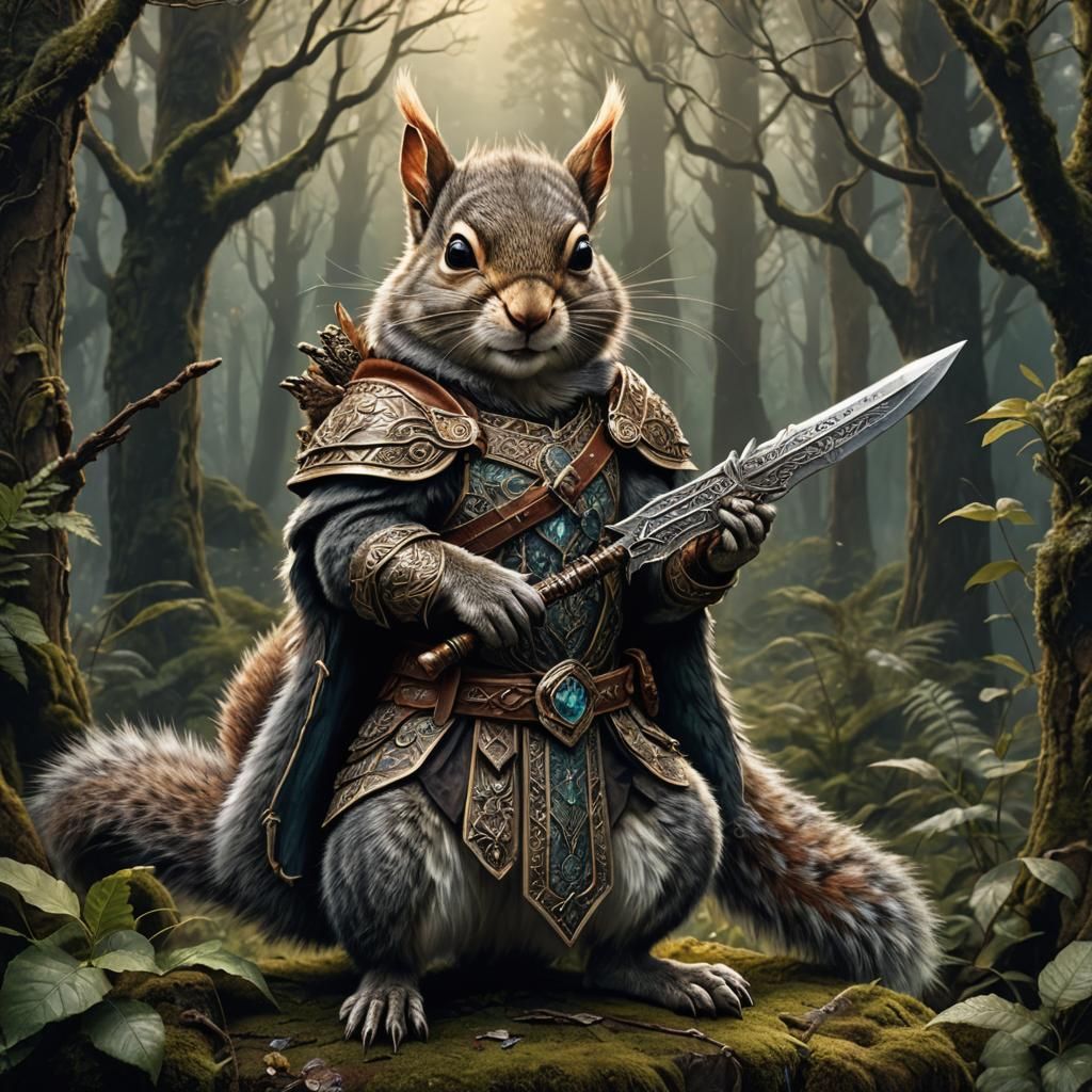 Mighty Squirrel - AI Generated Artwork - NightCafe Creator