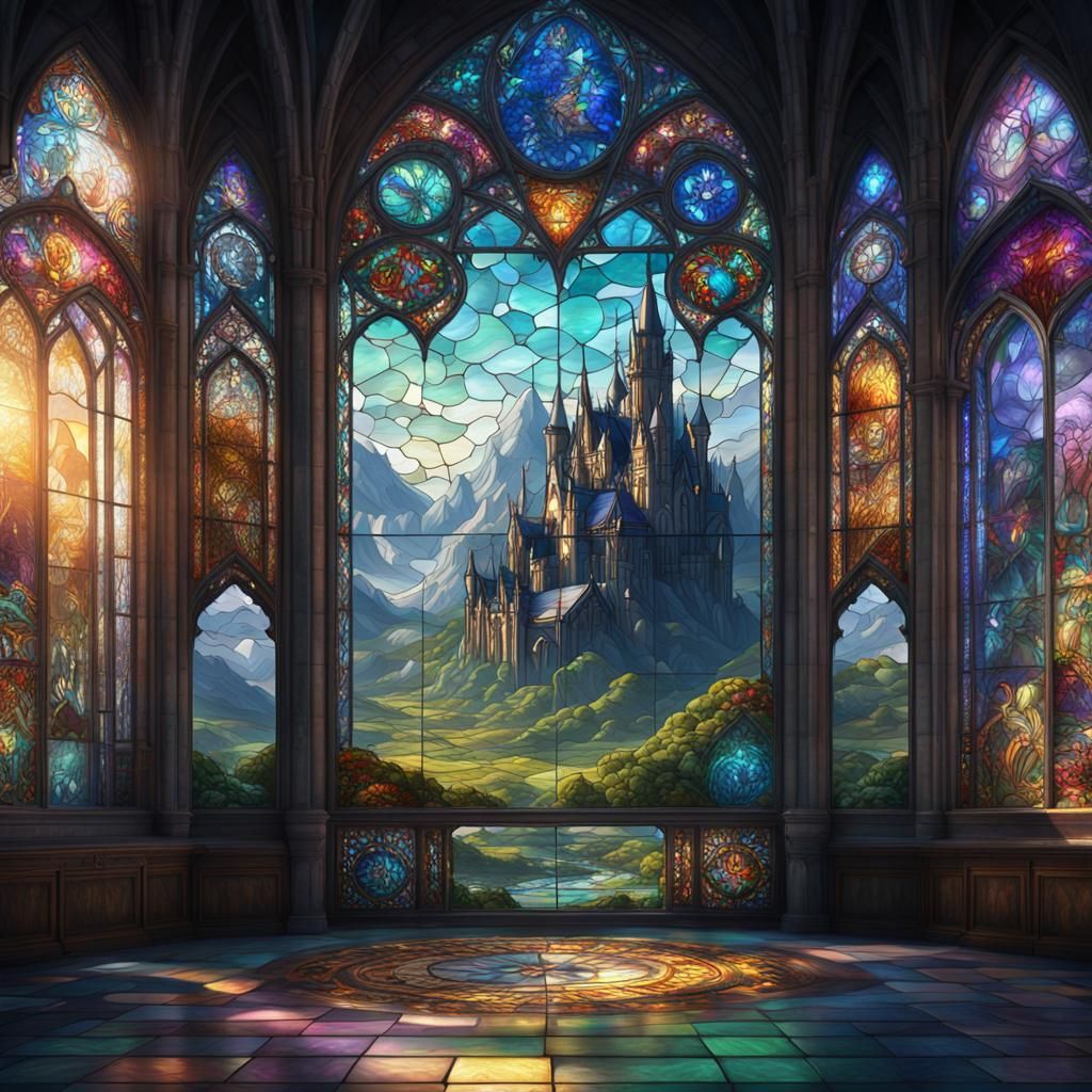 Visualize Stained Glass  by @Poochamoo