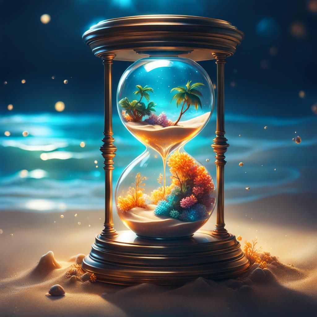 Magic Hourglass - AI Generated Artwork - NightCafe Creator