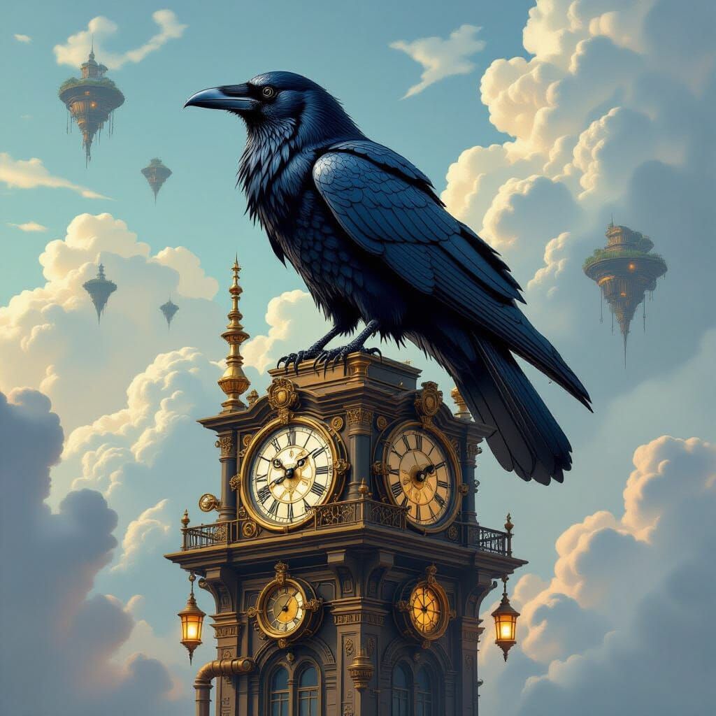 Gerald on a clock tower