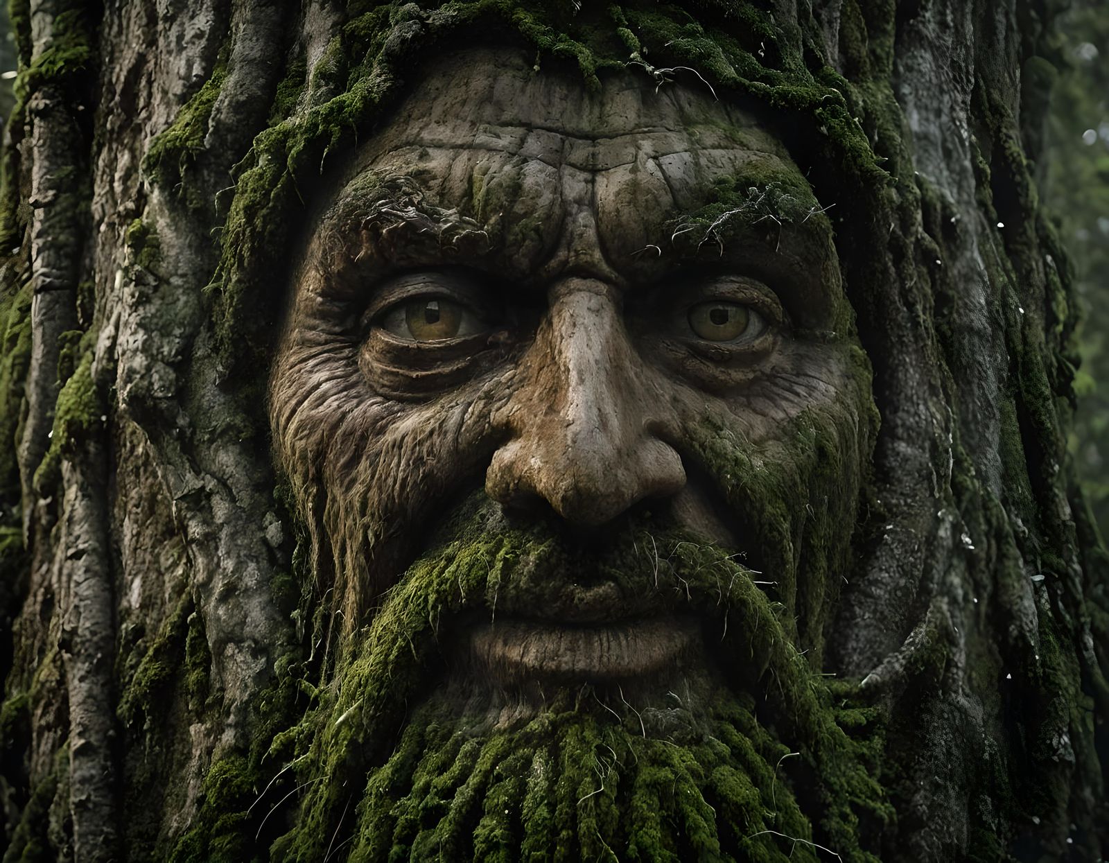 Moss Darkwood, guardian of the far-East forest  by @BM