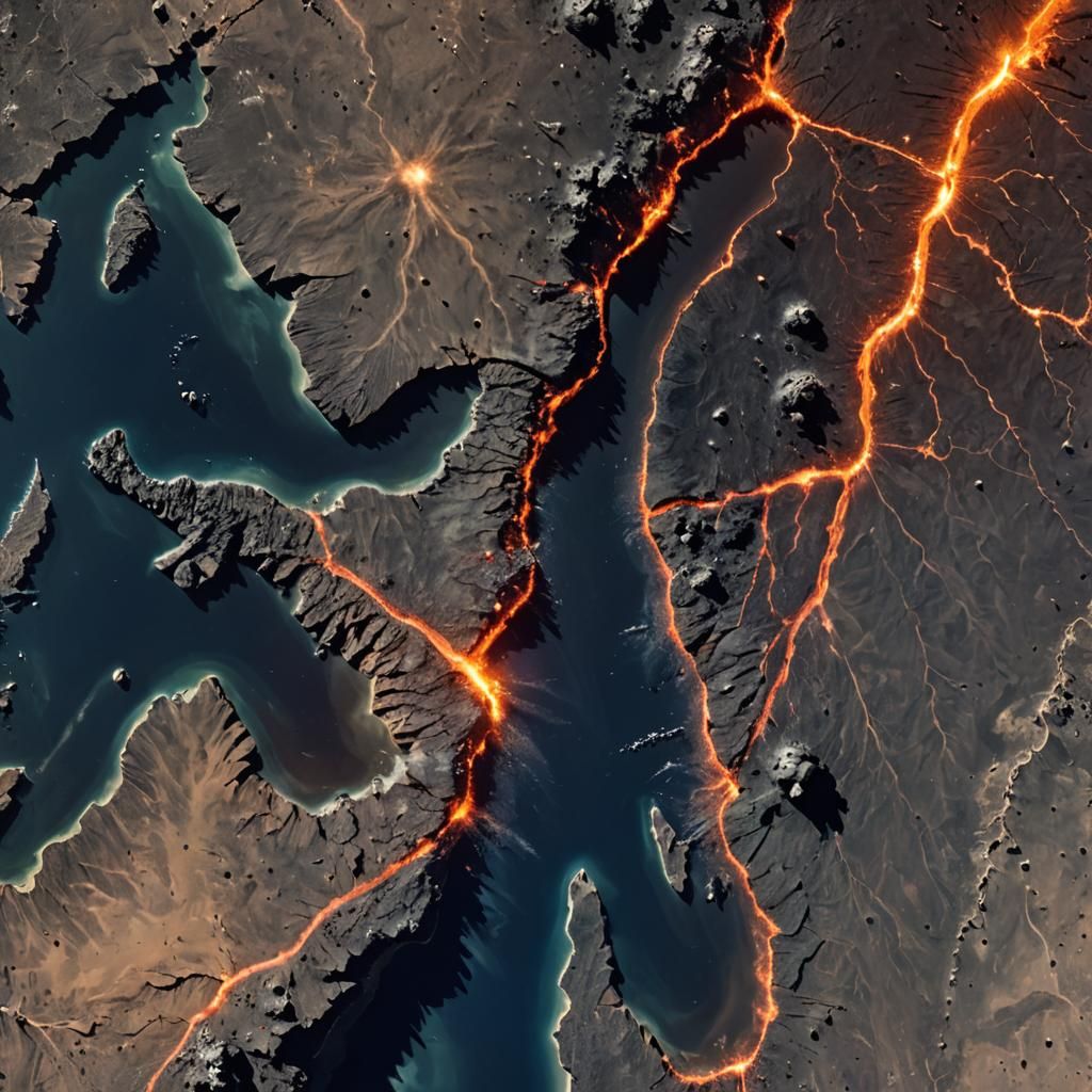 Point of view of an astronaut from the International Space S...