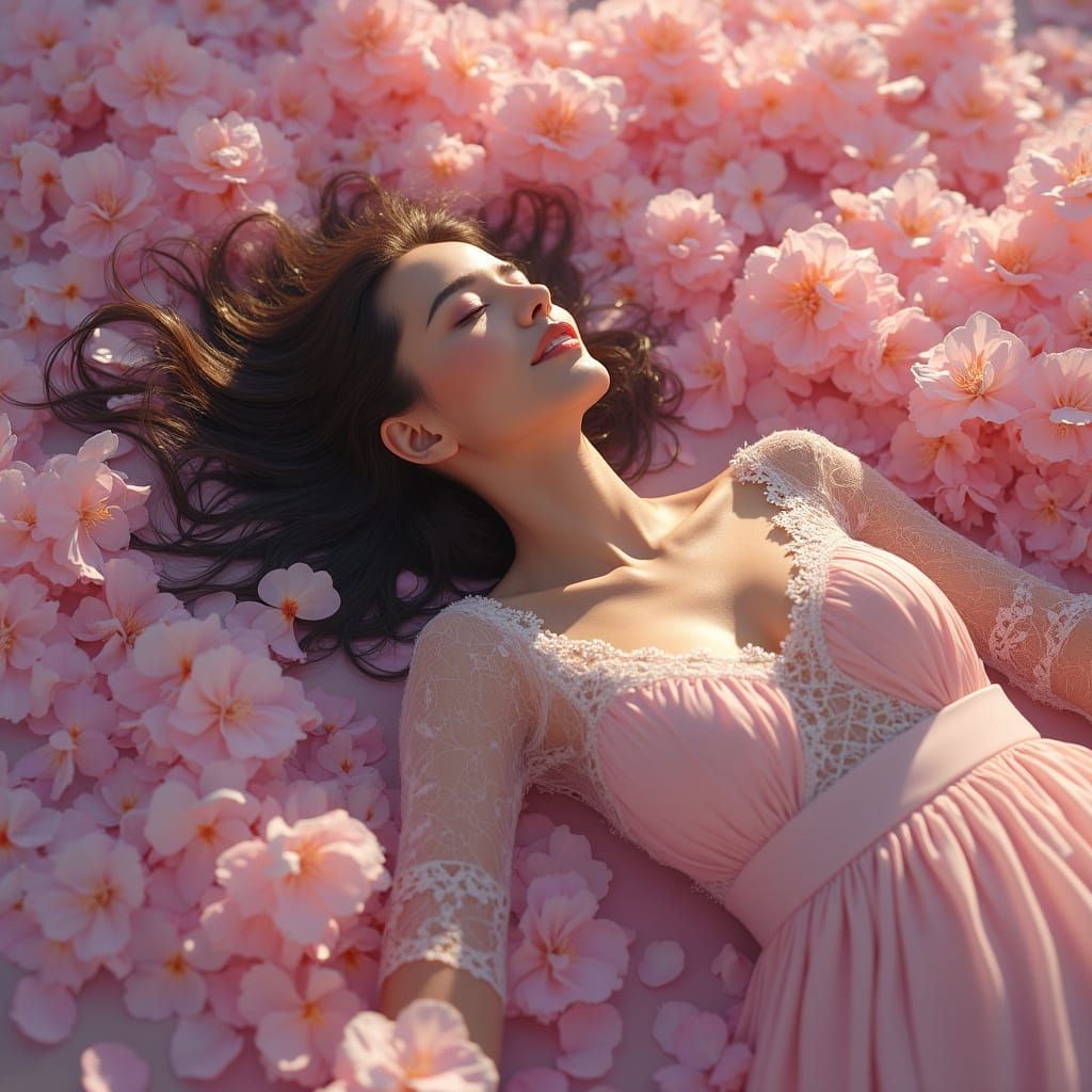 Pleasure of a summer caress