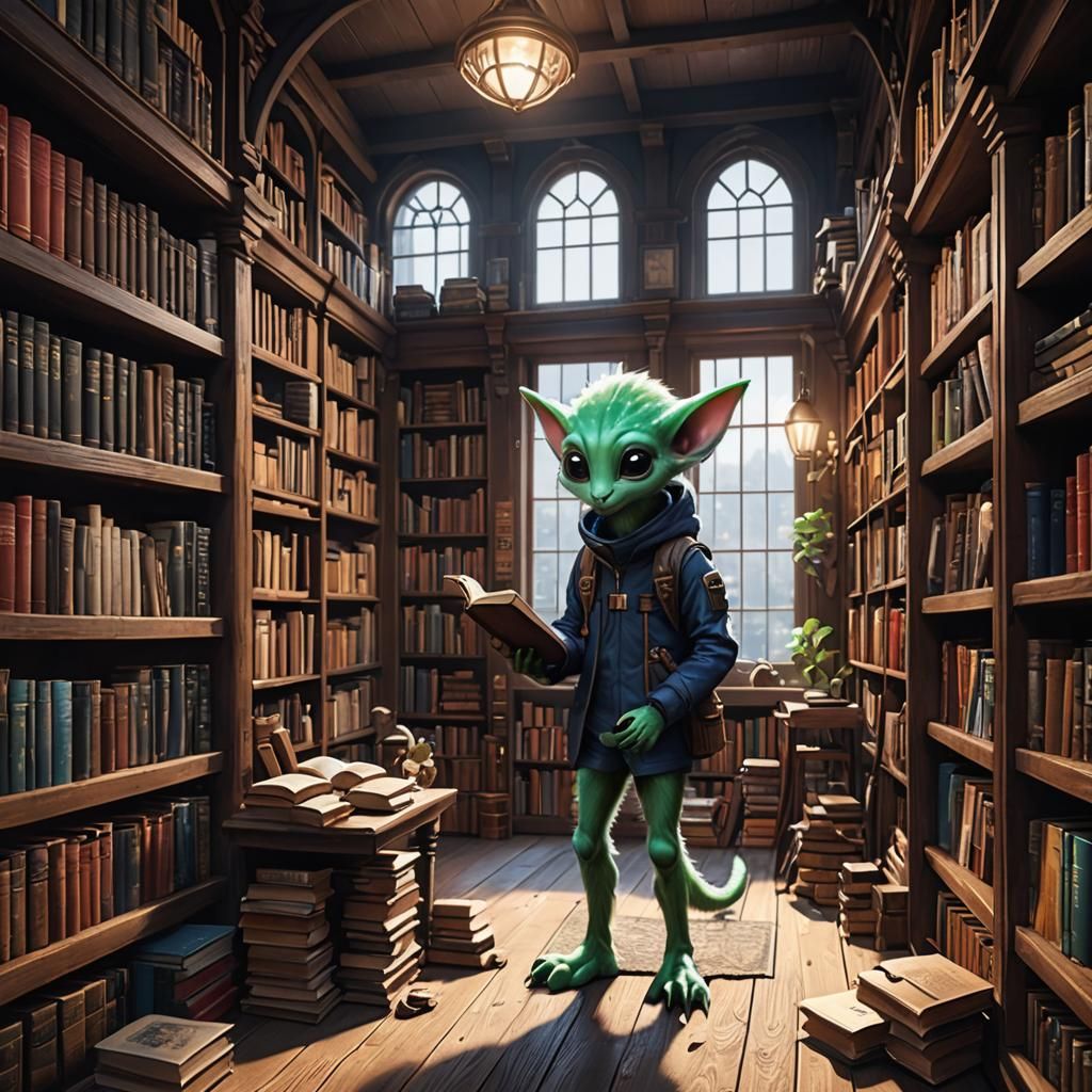 Alien bibliophile