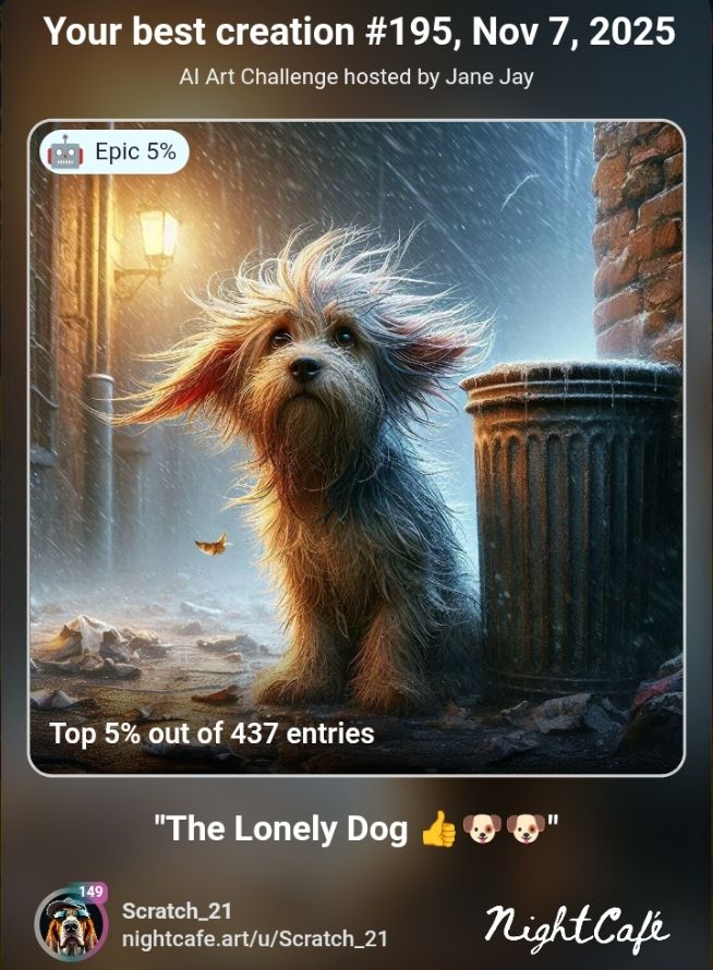 The Lonely Dog 🐶🐶👍