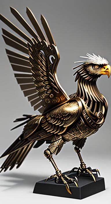 Mechanical origami  eagle