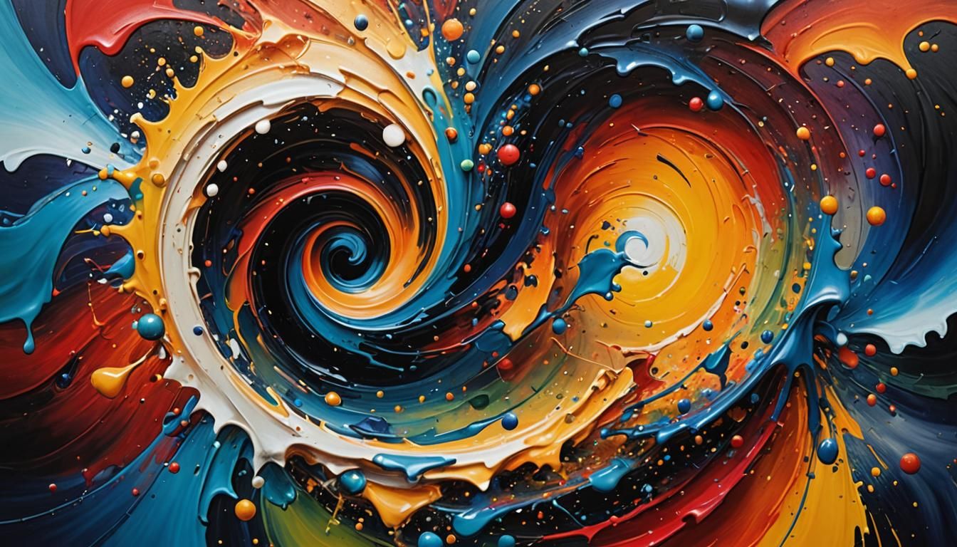 abstract oil paint, vortex, canvas, art, crazy, HDR, (realis...