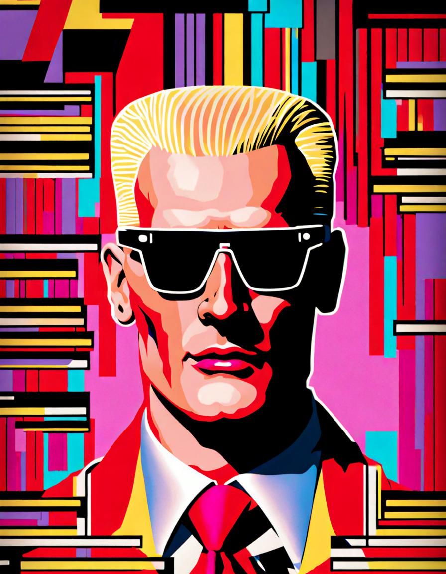 Max Headroom As millennial art - AI Generated Artwork - NightCafe Creator