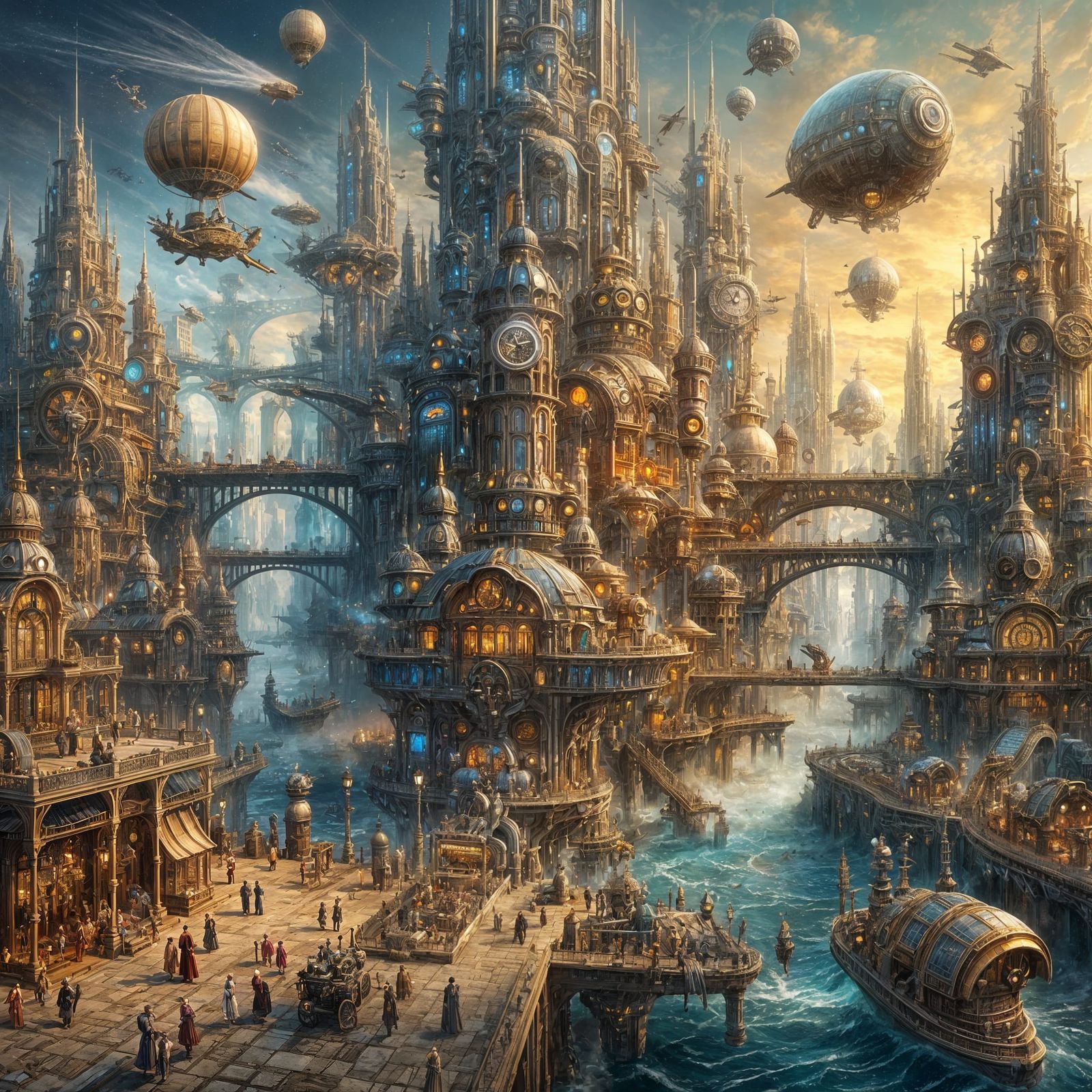 Steampunk City of the Future