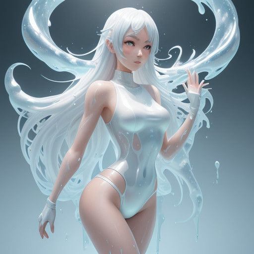 Stunning Anime-Inspired Art of a Bouncy Woman with Soft, Pas...