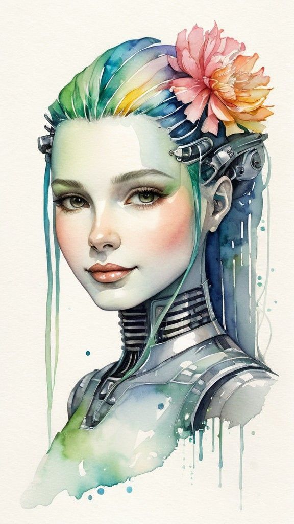 cyborg portrait
